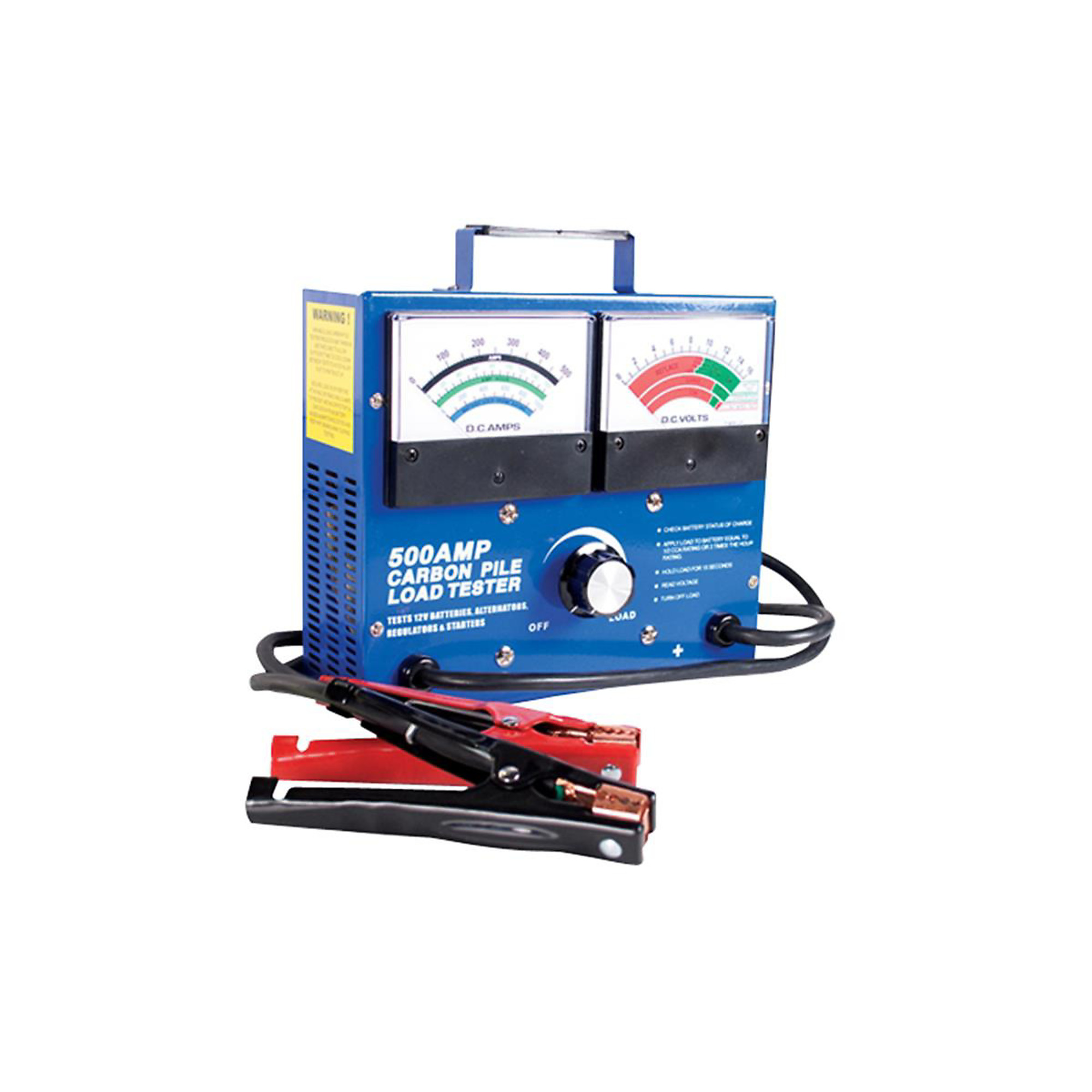 FJC Battery Tester Carbon Pile — 500 Amp Capacity, Load Tests 12V Batteries, Alternators, Regulators, Starters, Model# FJC45115